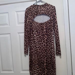 Leopard print dress